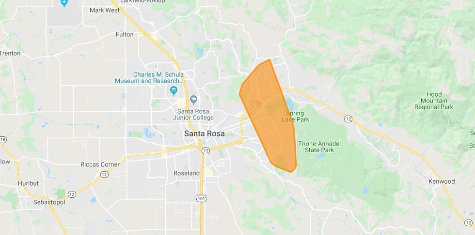 Pge Outage Santa Rosa